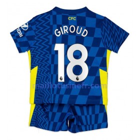 Maillot de Foot Chelsea Olivier Giroud 18 Domicile 2021-22 - Enfant